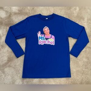 Ms. Rachel Kids Long Sleeve Tee - Blue